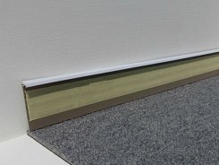 Teppichleiste PVC weiß Länge 2500 mm